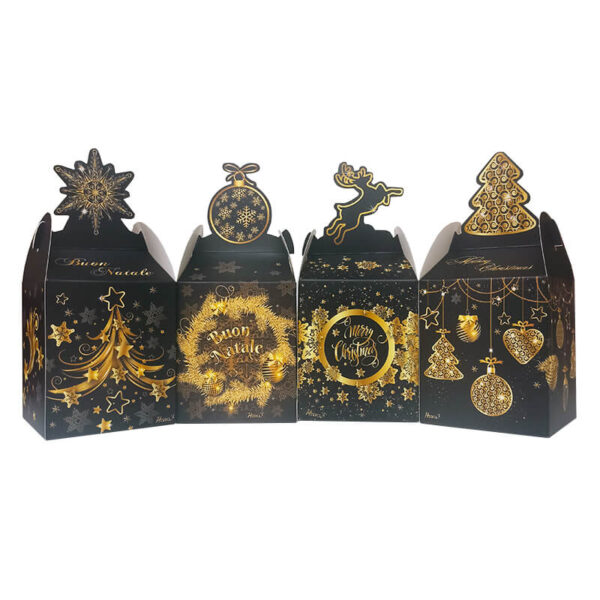 confezione regalo scatolina in cartone nera per un vasetto di infuso da circa 50 tazze cad