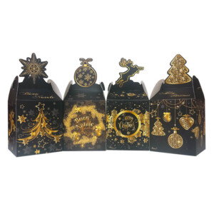 confezione regalo scatolina in cartone nera per un vasetto di infuso da circa 50 tazze cad
