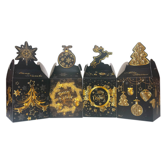 confezione regalo scatolina in cartone nera per un vasetto di infuso da circa 50 tazze cad