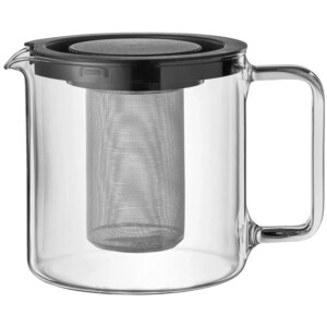 Teiera in vetro borosilicato 1.3l Scopri la nostra teiera in vetro borosilicato resistente al calore da 1.3 litri, dotata di filtro in acciaio inox. Questa teiera è ideale per preparare le tue bevande preferite con facilità e versatilità. Realizzata con materiali di alta qualità, è lavabile in lavastoviglie per una pulizia senza stress. La sua resistenza al calore la rende adatta all'uso su microonde, fornelli a gas e piani ad induzione, offrendoti la libertà di preparare le tue bevande preferite ovunque tu sia. Esplora ora la nostra teiera e goditi ogni momento di preparazione e degustazione!